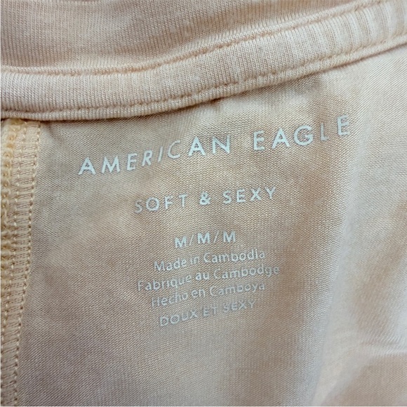 American Eagle orange sherbet loose fit v neck soft & sexy top size medium - Picture 11 of 11